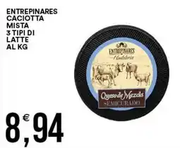 Vantaggio Cash&Carry Caciotta mista 3 tipi di latte offerta