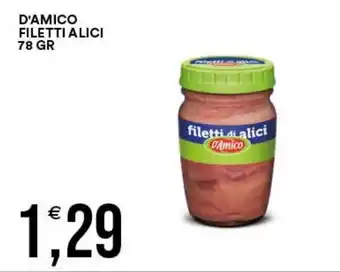 Vantaggio Cash&Carry Filetti di alici D'Amico offerta