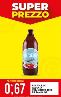 Vantaggio Cash&Carry Russolillo passata pomodoro tipo birra offerta