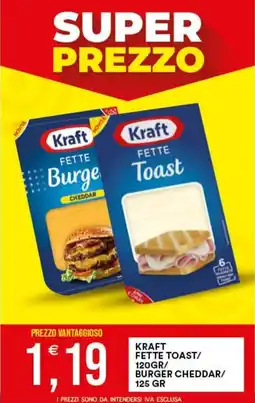 Vantaggio Cash&Carry Kraft Fette Toast/ Burger Cheddar offerta