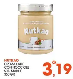 Rosa Cash Nutkao crema latte con nocciole offerta