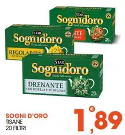 Rosa Cash Sognidoro Tisane offerta