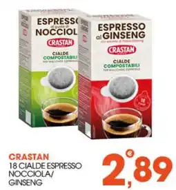 Rosa Cash Cialde espresso nocciola/ginseng offerta