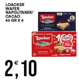 Vantaggio Cash&Carry Loacker wafer napolitaner/cacao offerta