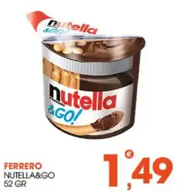 Rosa Cash Nutella & Go! Ferrero offerta