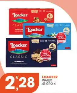 Rosa Cash Loacker wafer offerta
