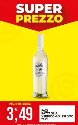 Vantaggio Cash&Carry Fazi Battaglia Verdicchio Iesi Doc offerta