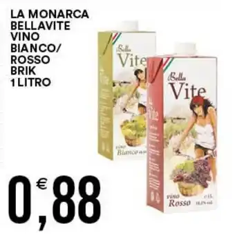 La Monarca Bellavite Vino Bianco/ Rosso Brik