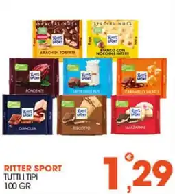 Rosa Cash Ritter Sport tutti i tipi offerta