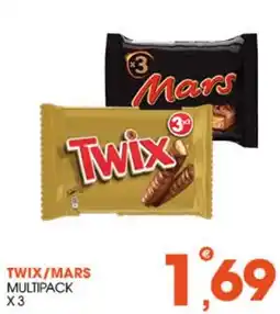 Rosa Cash Twix/Mars multipack offerta