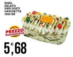 Vantaggio Cash&Carry Sigel gelato vari gusti offerta