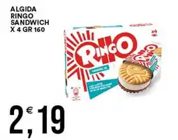 Vantaggio Cash&Carry Algida Ringo sandwich vaniglia offerta
