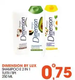 Rosa Cash Dimension by Lux Shampoo e 2 in 1 offerta