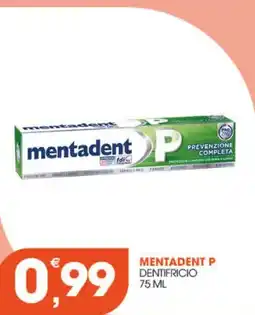 Rosa Cash Mentadent P dentifricio offerta
