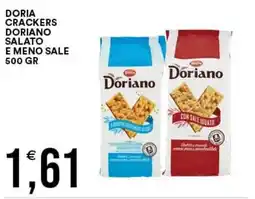 Vantaggio Cash&Carry Doriano crackers Doriano salato e meno sale offerta