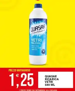 Vantaggio Cash&Carry Quasar ricarica vetri offerta