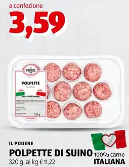 ALDI Il Podere polpette di suino offerta