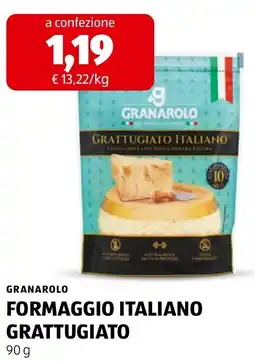 ALDI Granarolo Formaggio Italiano Grattugiato offerta