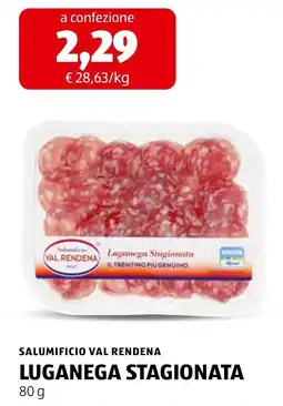 ALDI Luganega Stagionata Val Rendena offerta