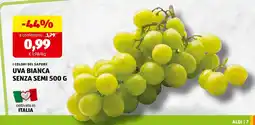 ALDI I colori del sapore uva bianca senza semi offerta
