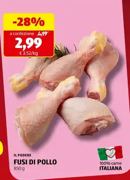 ALDI Il podere fusi di pollo offerta