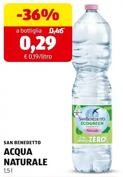 ALDI San Benedetto Acqua Naturale offerta