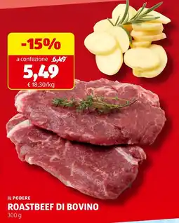 ALDI Il podere roastbeef di bovino offerta