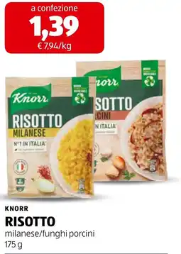 ALDI Knorr Risotto milanese/funghi porcini offerta