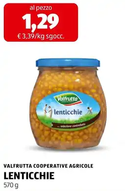 ALDI Valfrutta lenticchie offerta