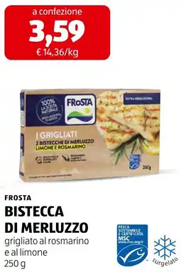 ALDI Frosta bistecca di merluzzo grigliato al rosmarino e al limone offerta
