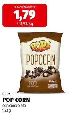 ALDI Popz Pop Corn con cioccolato offerta