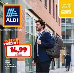ALDI Zaino con sacca sottovuoto offerta