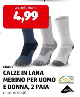 ALDI Calze in lana merino per uomo e donna offerta
