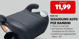 ALDI Ride+Go seggiolino auto per bambini offerta