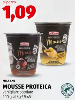 ALDI Milsani Mousse proteica offerta