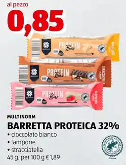 ALDI Barretta proteica Multinorm offerta