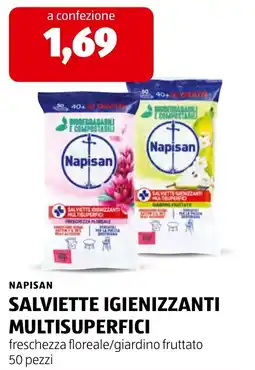 ALDI Napisan salviette igienizzanti multisuperfici offerta