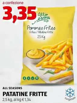ALDI All Seasons Patatine Fritte offerta