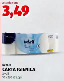 ALDI Kokett carta igienica offerta