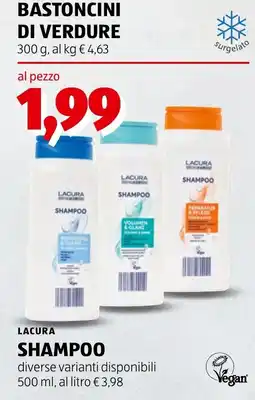 ALDI Lacura shampoo offerta