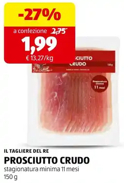 ALDI Il tagliere del re Prosciutto Crudo offerta
