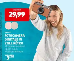 ALDI Bauhn fotocamera digitale in stile rétro offerta