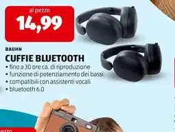 ALDI Cuffie Bluetooth Bauhn offerta