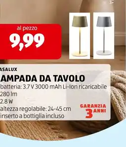 ALDI Lampada da tavolo Asalux offerta