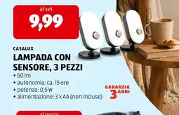 ALDI Casalux lampada con sensore offerta