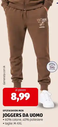 ALDI Up2fashion men joggers da uomo offerta