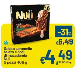 Qui Discount Gelato caramellosalato e noci di macadamia Nuii offerta
