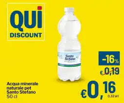 Qui Discount Acqua minerale naturale pet Santo Stefano offerta