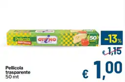 Qui Discount Pellicola trasparente Ottimo offerta