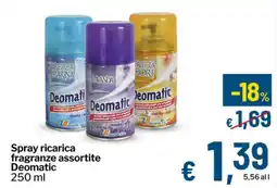 Qui Discount Spray ricarica fragranze assortite Deomatic offerta